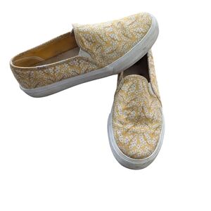 Keds Yellow Floral Double Decker Sneakers Sz.9.5